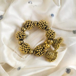 Sita Jhumka Kada, Gold, Adjustable